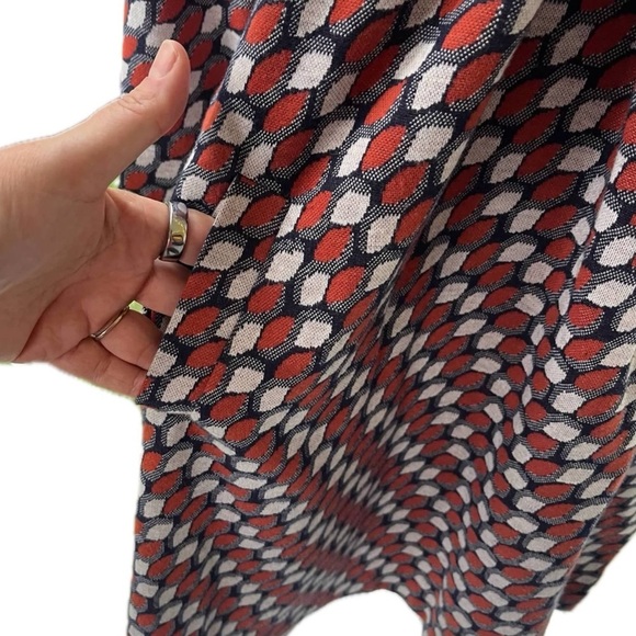 Tyler Boe Geometric Print Cowl Neck Tunic Sweater Dress – Size Medium - Picture 4 of 9